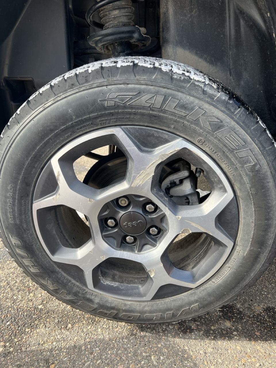 Tailgate before repair