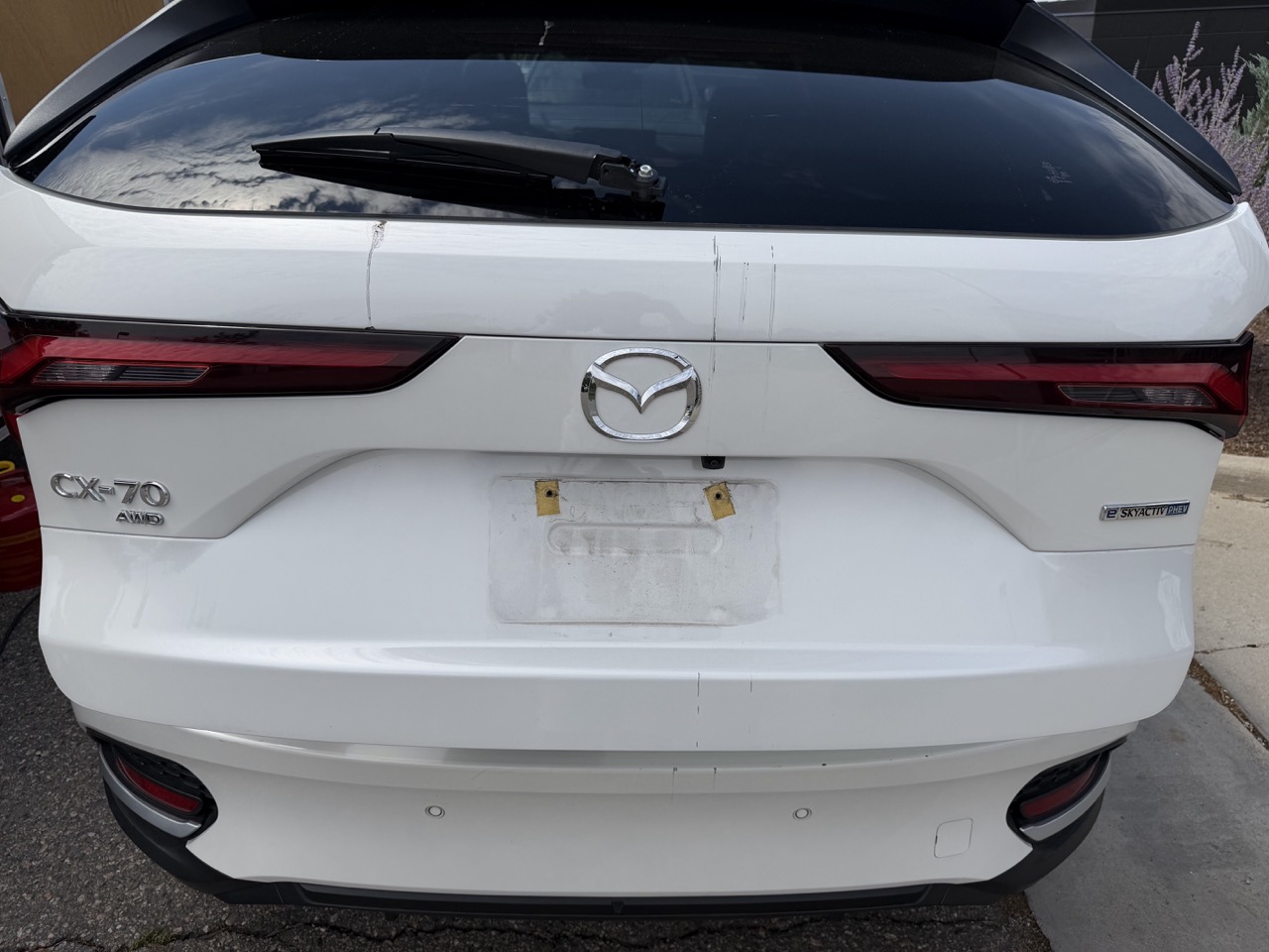 Tailgate before repair