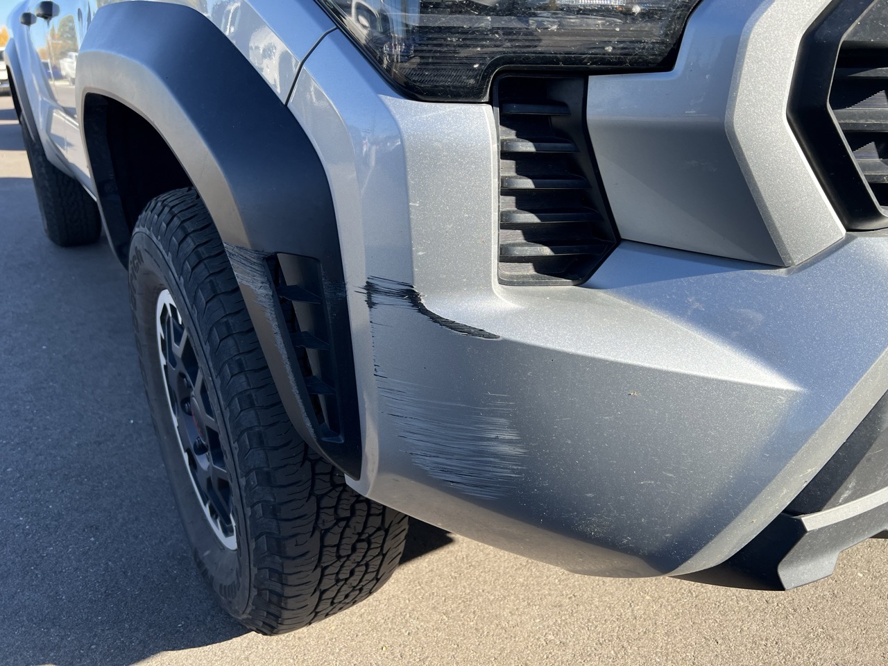 Tailgate before repair