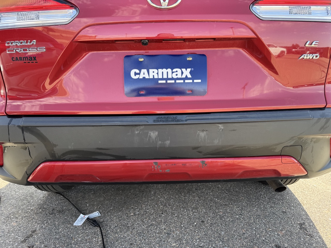 Tailgate before repair